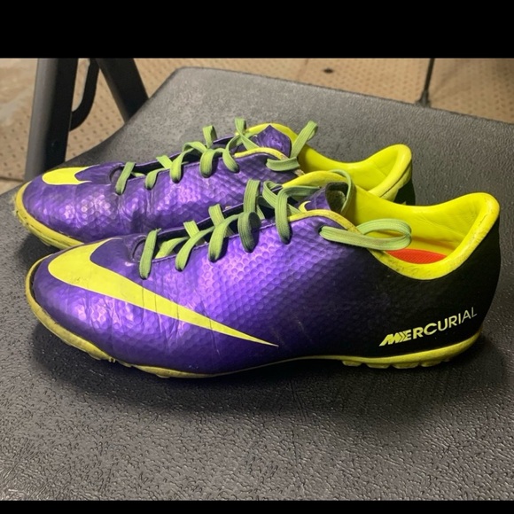 Nike Mercurial Soccer Turf Cleats Size 3.5Y - Picture 3 of 5